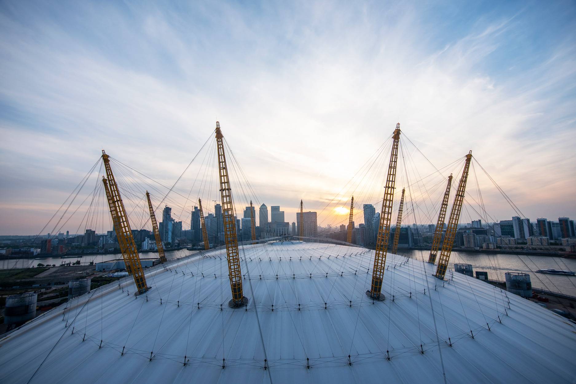 Up at The O2, holiday party venue in